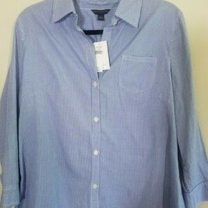 BANANA REPUBLIC 3/4 Sleeve Gingham Shirt